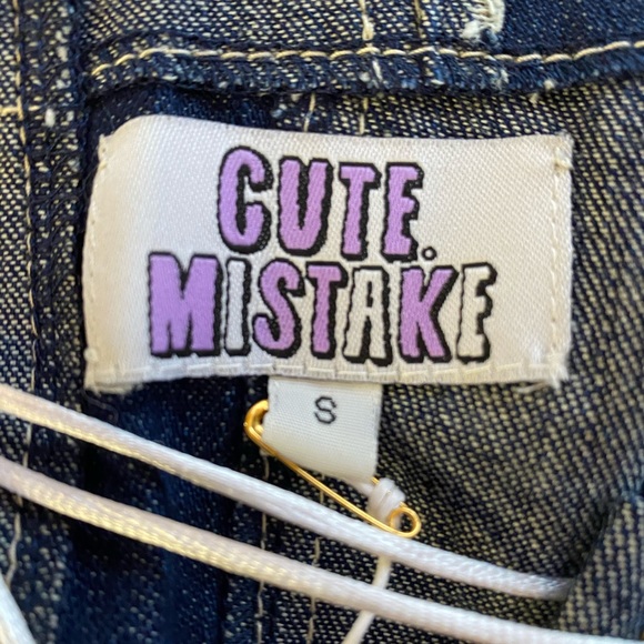 ✨SOLD✨Dolls Kill- Denim Halter Top, SIZE: S - Picture 4 of 4